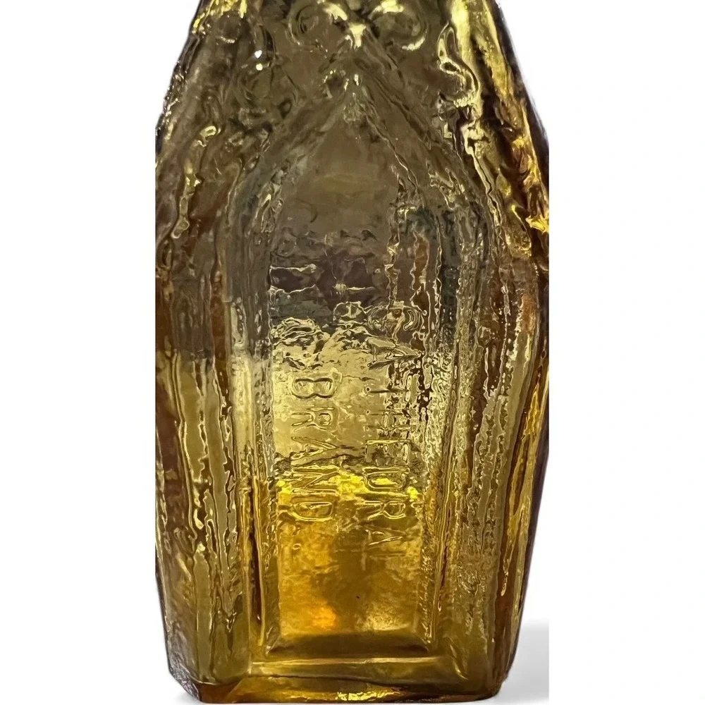 Antique Amber Glass Walbridge Densmore Cal Electric Tonic Bottle Collectible
